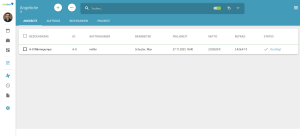 Übersicht der Anfragen in mfr